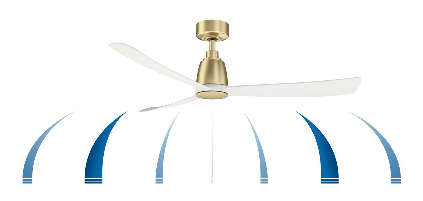 Fanimation - FPD8534BS - 52 Inches Ceiling Fan - Kute 52 - Brushed Satin Brass