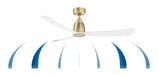 Fanimation - FPD8534BS - 52 Inches Ceiling Fan - Kute 52 - Brushed Satin Brass