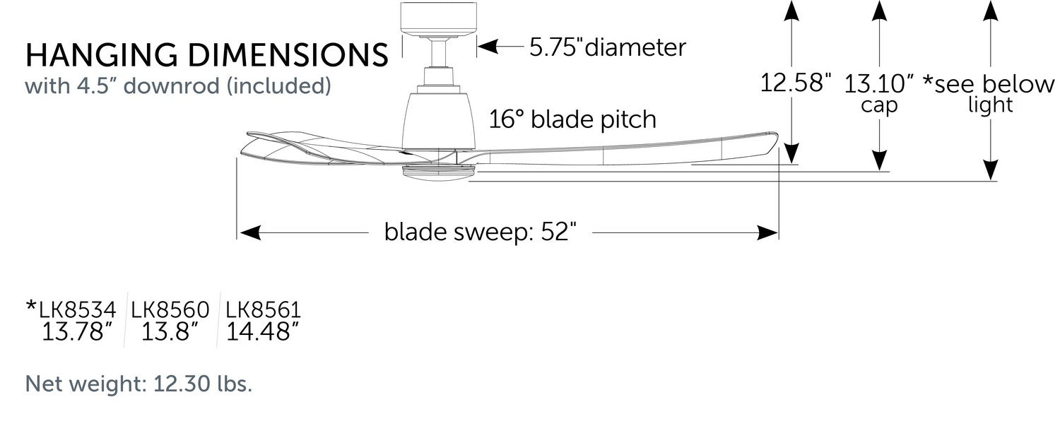 Fanimation - FPD8534DZ - 52 Inches Ceiling Fan - Kute 52 - Dark Bronze