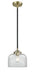 Innovations - 284-1S-BAB-G72 - One Light Mini Pendant - Nouveau - Black Antique Brass