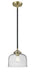 Innovations - 284-1S-BAB-G74 - One Light Mini Pendant - Nouveau - Black Antique Brass