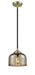 Innovations - 284-1S-BAB-G78 - One Light Mini Pendant - Nouveau - Black Antique Brass