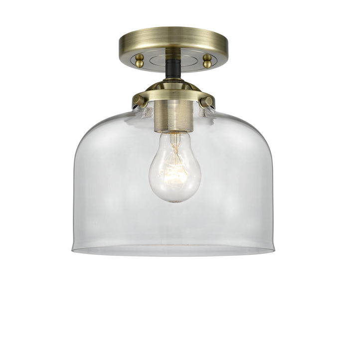 Innovations - 284-1C-BAB-G72 - One Light Semi-Flush Mount - Nouveau - Black Antique Brass