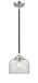 Innovations - 284-1S-BPN-G72 - One Light Mini Pendant - Nouveau - Black Polished Nickel