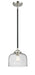 Innovations - 284-1S-BPN-G74 - One Light Mini Pendant - Nouveau - Black Polished Nickel