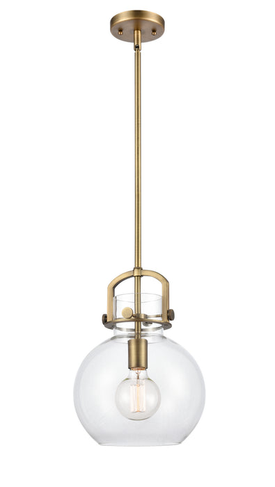 Innovations - 410-1S-BB-10CL - LED Mini Pendant - Newton - Brushed Brass