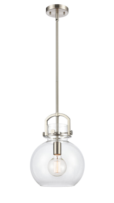 Innovations - 410-1S-SN-10CL - LED Mini Pendant - Newton - Brushed Satin Nickel