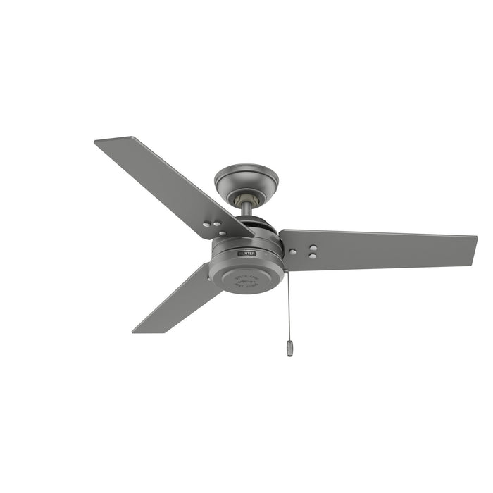 Hunter - 50256 - 44 InchesCeiling Fan - Cassius - Matte Silver