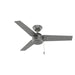 Hunter - 50256 - 44 InchesCeiling Fan - Cassius - Matte Silver