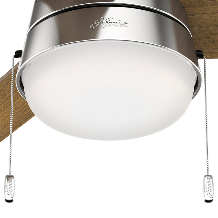 Hunter - 50380 - 52" Ceiling Fan - Aker - Brushed Nickel