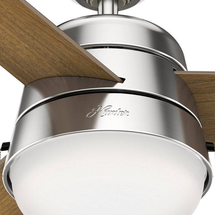 Hunter - 50380 - 52" Ceiling Fan - Aker - Brushed Nickel
