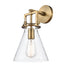 Innovations - 411-1W-BB-8CL - LED Wall Sconce - Newton - Brushed Brass