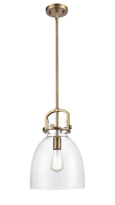 Innovations - 412-1S-BB-10CL - LED Mini Pendant - Newton - Brushed Brass