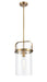 Innovations - 413-1S-BB-8CL - LED Mini Pendant - Restoration - Brushed Brass