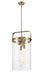 Innovations - 413-4S-BB-12CL - LED Pendant - Restoration - Brushed Brass