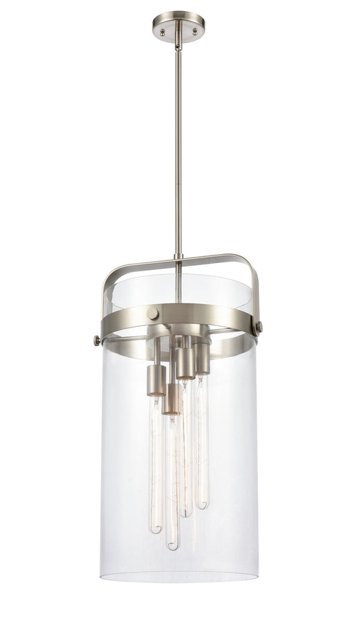 Innovations - 413-4S-SN-12CL - LED Pendant - Restoration - Brushed Satin Nickel