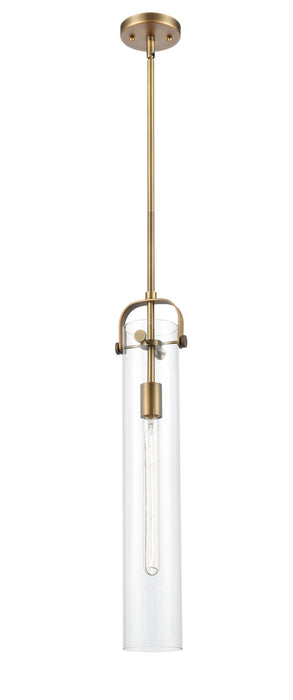 Innovations - 413-1S-BB-4CL - LED Mini Pendant - Restoration - Brushed Brass