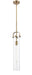 Innovations - 413-1S-BB-4CL - LED Mini Pendant - Restoration - Brushed Brass