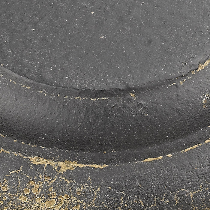 Golden - 0843-1P ABI - One Light Mini Pendant - Quarry - Antique Black Iron