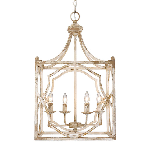 Laurent Four Light Pendant Antique Ivory