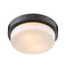 Golden - 1270-11 BLK - Two Light Flush Mount - Morgon - Matte Black