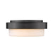 Golden - 1270-11 BLK - Two Light Flush Mount - Morgon - Matte Black
