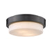Golden - 1270-11 BLK - Two Light Flush Mount - Morgon - Matte Black