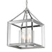 Golden - 2074-M3 CH-CLR - Three Light Mini Chandelier - Smyth - Chrome