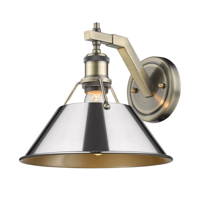 Golden - 3306-1W AB-CH - One Light Wall Sconce - Orwell AB - Aged Brass