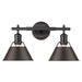 Golden - 3306-BA2 BLK-RBZ - Two Light Bath Vanity - Orwell BLK - Matte Black