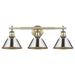 Golden - 3306-BA3 AB-CH - Three Light Bath Vanity - Orwell AB - Aged Brass