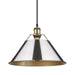 Golden - 3306-L AB-CH - One Light Pendant - Orwell AB - Aged Brass