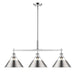 Golden - 3306-LP CH-PW - Three Light Linear Pendant - Orwell CH - Chrome