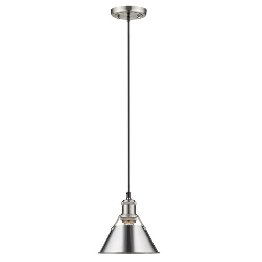 Golden - 3306-S PW-CH - One Light Mini Pendant - Orwell PW - Pewter