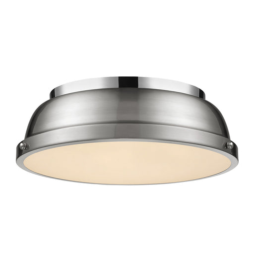 Duncan Two Light Flush Mount Chrome