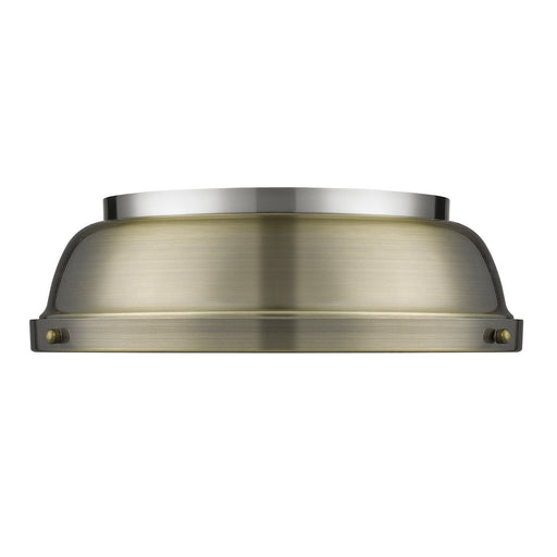 Duncan Two Light Flush Mount Pewter