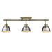 Golden - 3602-3SF AB-PW - Three Light Semi-Flush Mount - Duncan - Aged Brass