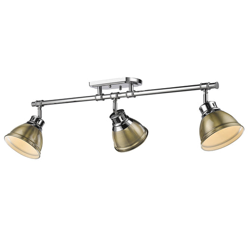 Duncan Three Light Semi-Flush Mount Chrome