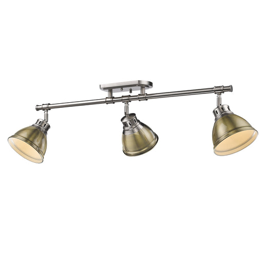 Duncan Three Light Semi-Flush Mount Pewter