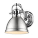 Golden - 3602-BA1 CH-PW - One Light Vanity - Duncan - Chrome