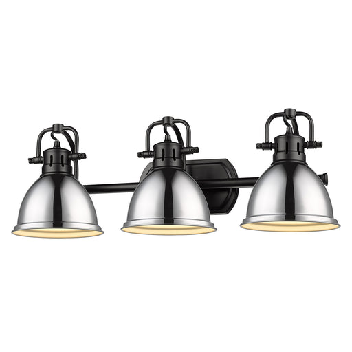Duncan Three Light Vanity Matte Black