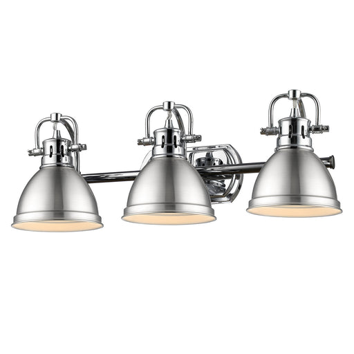 Duncan Three Light Vanity Chrome