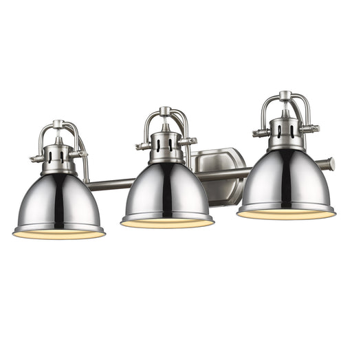 Duncan Three Light Vanity Pewter
