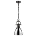 Golden - 3602-S BLK-CH - One Light Pendant - Duncan - Matte Black
