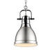 Golden - 3602-S CH-PW - One Light Pendant - Duncan - Chrome