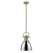 Golden - 3604-S AB-CH - One Light Pendant - Duncan - Aged Brass