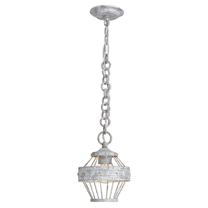 Golden - 7856-1SF OY - One Light Semi-Flush Mount - Ferris - Oyster