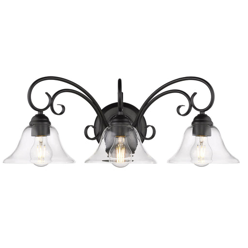Homestead Three Light Vanity Light Matte Black