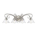 Golden - 8606-BA4 PW-CLR - Four Light Vanity - Homestead - Pewter