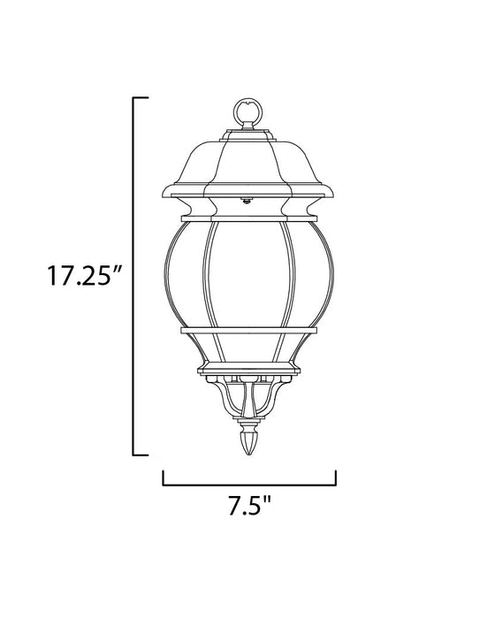 Crown Hill Outdoor Hanging Lantern-Exterior-Maxim-Lighting Design Store